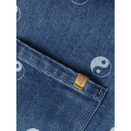Lil'Atelier Dark Blue Denim Nmmlivo Ls Loose Dnm Skjorte 2001-Se Lil