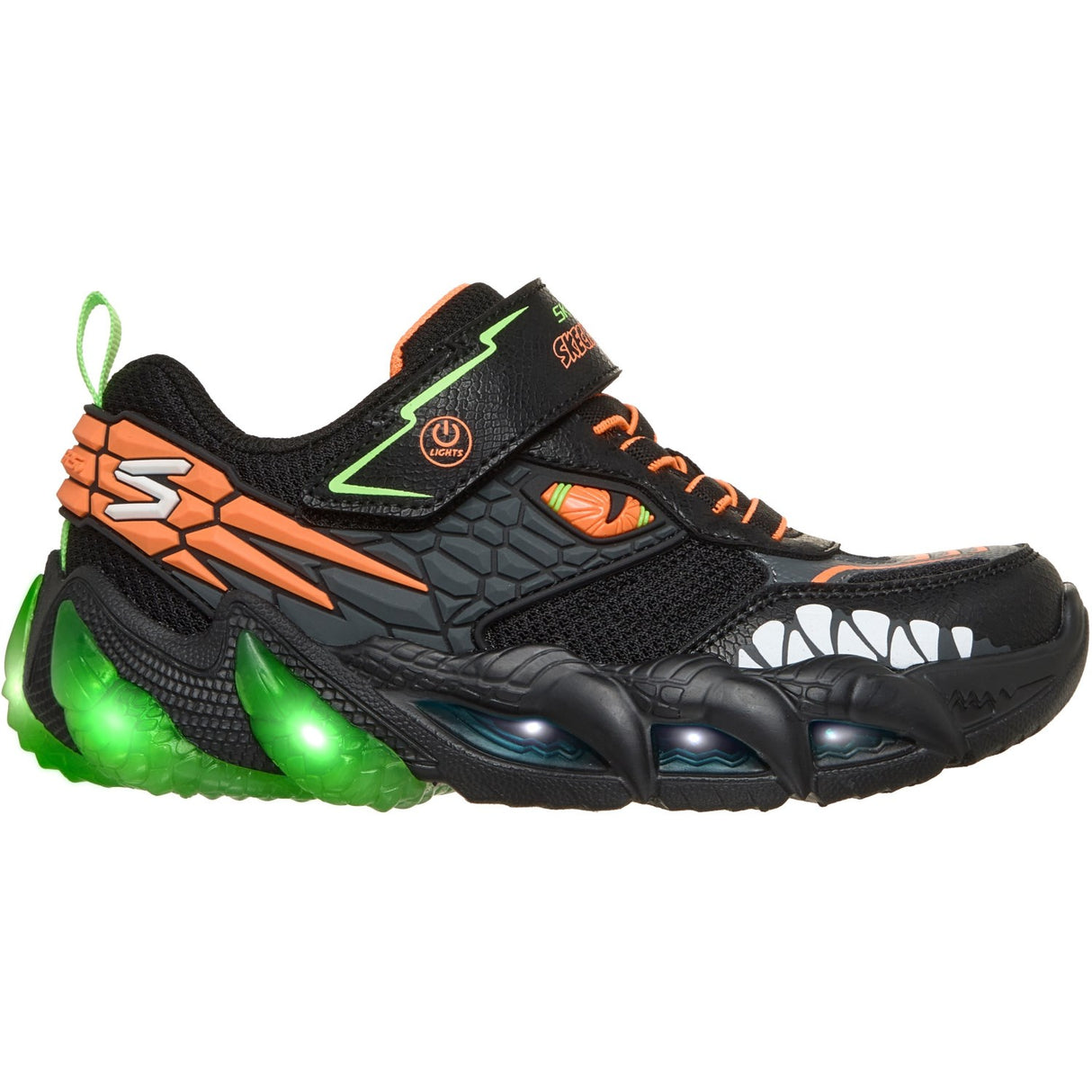 Skechers Black Skech-O-Saurus Lights 3.0