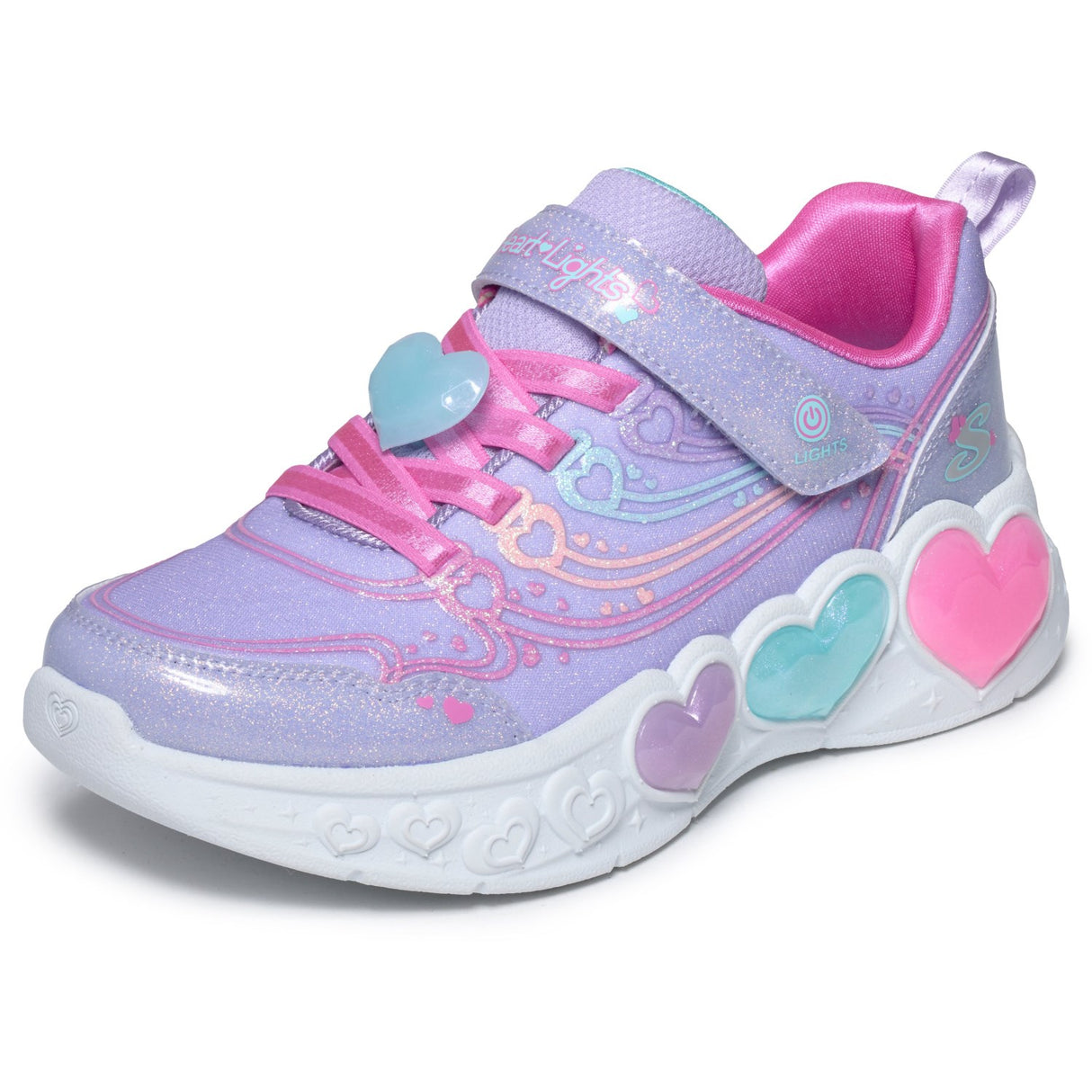 Skechers Purple Enchanted Heart Lights