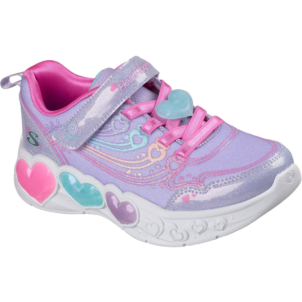 Skechers Purple Enchanted Heart Lights