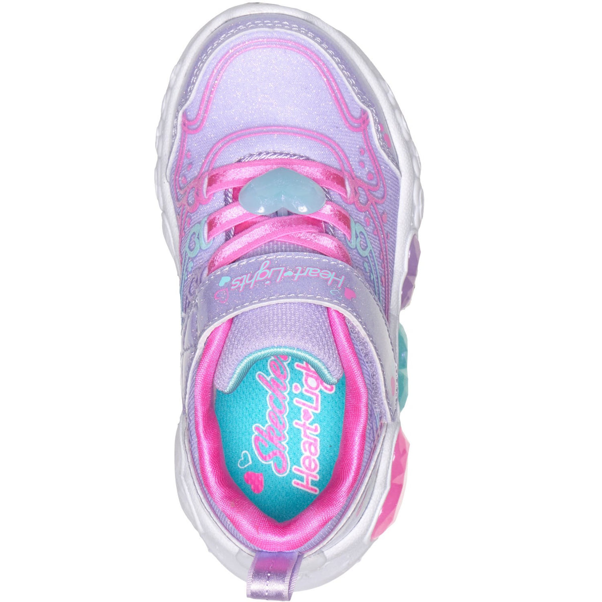 Skechers Purple Enchanted Heart Lights