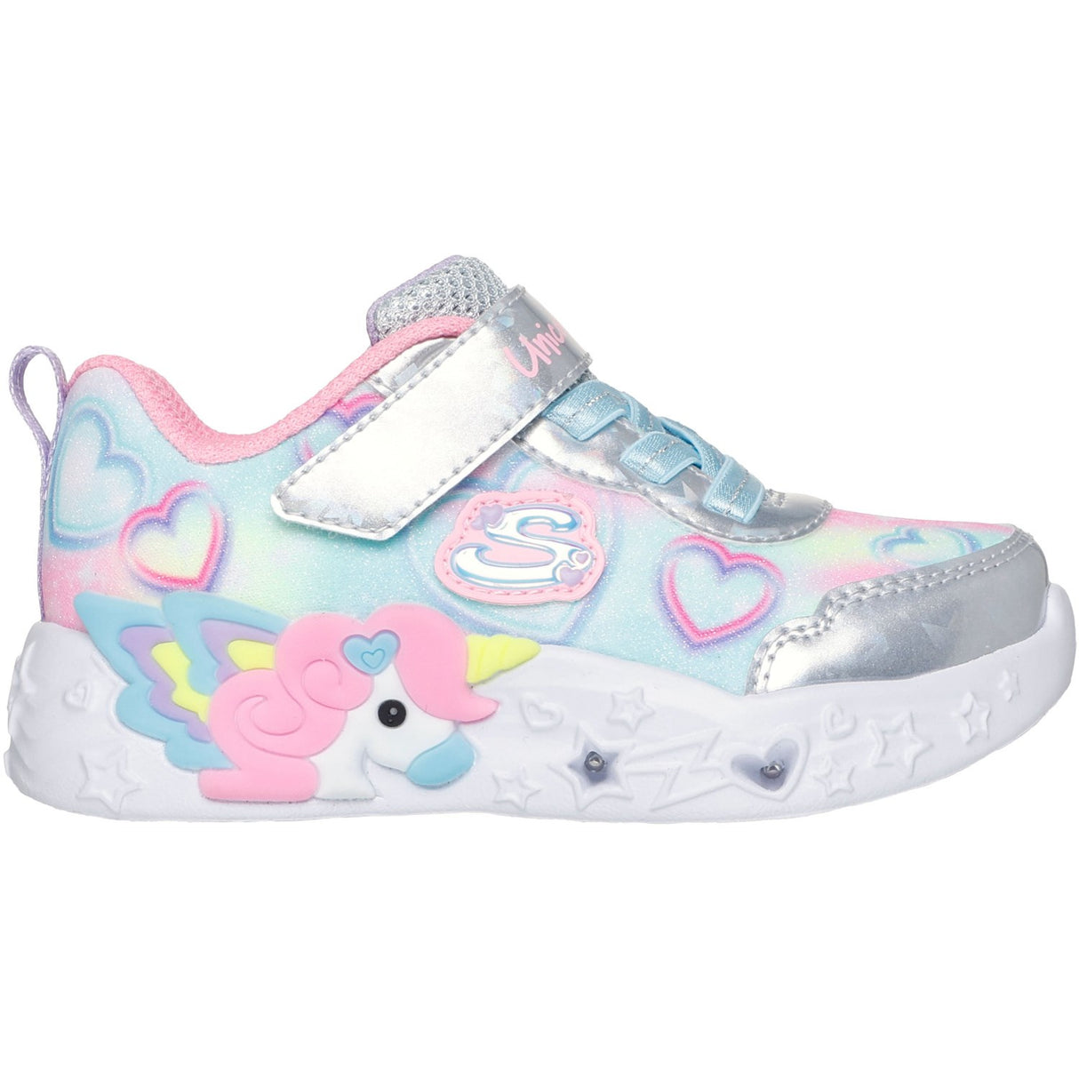 Skechers Silver Enhjørning Charmer - Lil Heart S