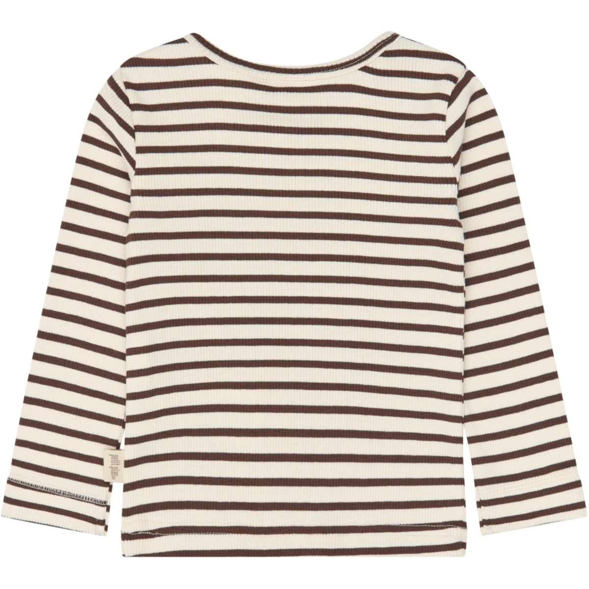 Petit Piao Chestnut Striped Ppsky Bluse