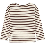 Petit Piao Chestnut Striped Ppsky Bluse