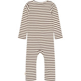 Petit Piao Chestnut Striped Ppsky L_S Buksedragt