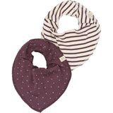 Petit Piao Huckleberry Striped Ppsky Hagesmæk 2-Pak