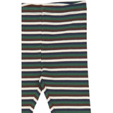 Petit Piao Trekking Green Multistriped Ppsong Leggings