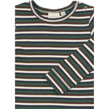 Petit Piao Trekking Green Multistriped Ppsong Bluse