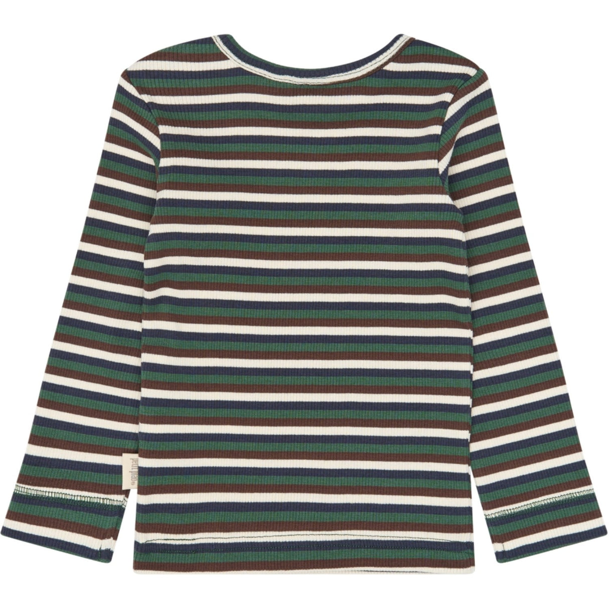 Petit Piao Trekking Green Multistriped Ppsong Bluse