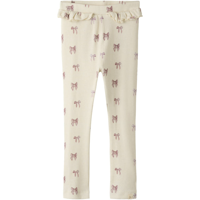 Lil'Atelier Turtledove Bow Nmfgavo Efi Slim Leggings Lil Noos