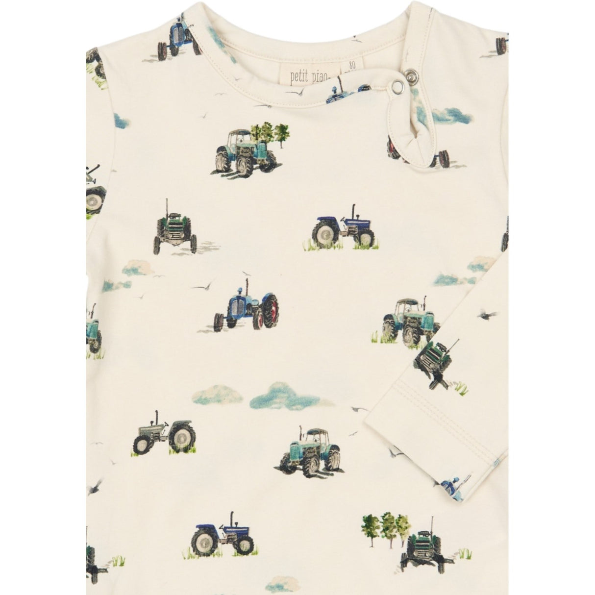 Petit Piao Eggnog Tractor Aop Ppstar L_S Body