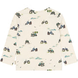 Petit Piao Eggnog Tractor Aop Ppstar Bluse