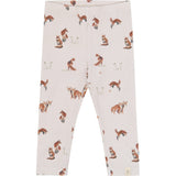 Petit Piao Gray Morn Fox Aop Ppstar Leggings