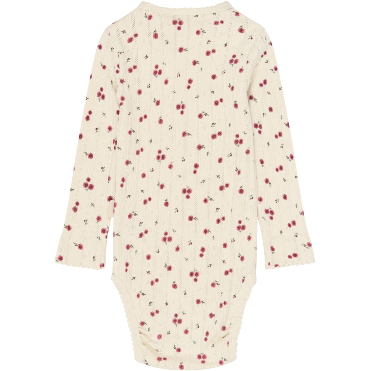 Petit Piao Eggnog Rosehip Aop Ppgracie L_S Pointelle Body