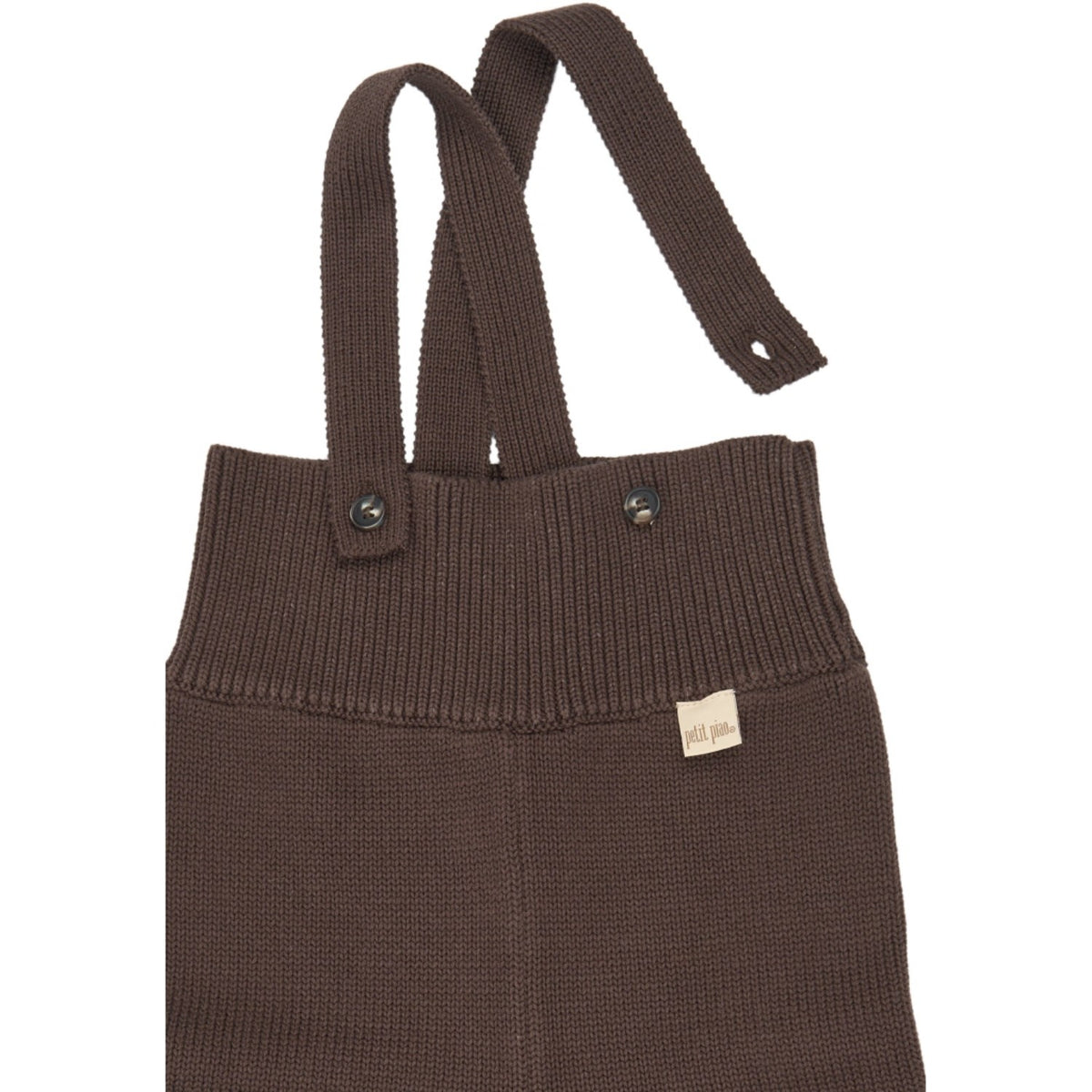 Petit Piao Chestnut Ppdag Højt Strop Strik Bukser