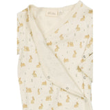 Petit Piao Eggnog Rabbit Aop Ppdio L_S Buksedragt Fold Feet Pointelle Nb