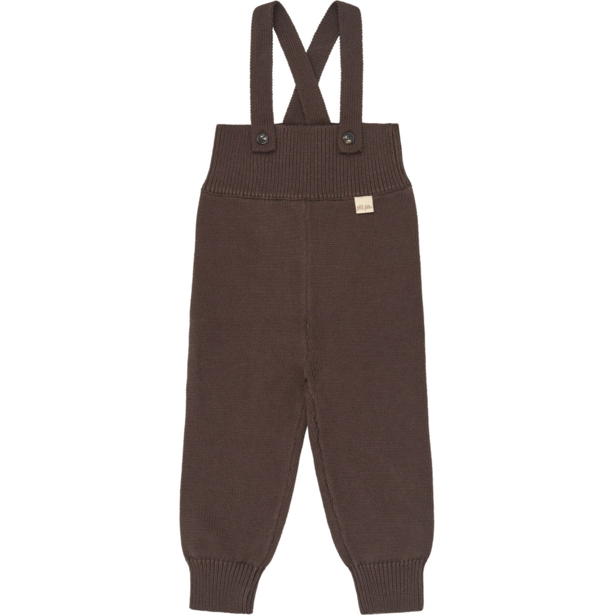 Petit Piao Chestnut Ppdag Højt Strop Strik Bukser
