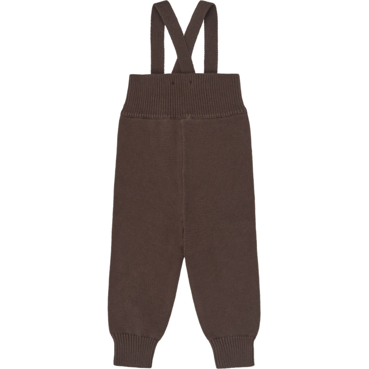 Petit Piao Chestnut Ppdag Højt Strop Strik Bukser