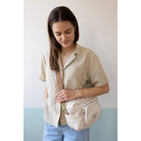 Cam Cam Copenhagen Pusletaske Small Classic Stripes Camel