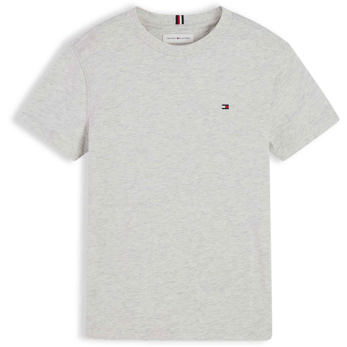 Tommy Hilfiger Grey Heather Essential Bomuld Reg Fit Tee Ss
