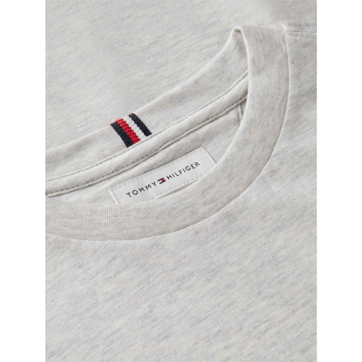 Tommy Hilfiger Grey Heather Essential Bomuld Reg Fit Tee Ss