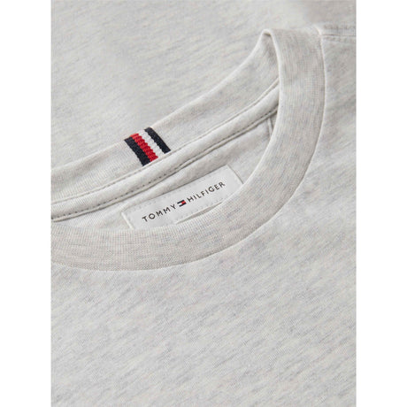 Tommy Hilfiger Grey Heather Essential Bomuld Reg Fit Tee Ss
