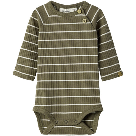 Lil'Atelier Shitake Turtledove Nbmkail Ls Slim Body Lil Noos