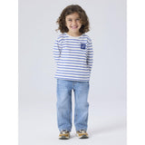 Name It Light Grey Melange Deep Ultramarine Nmmkristian Ls Nreg Top Pb
