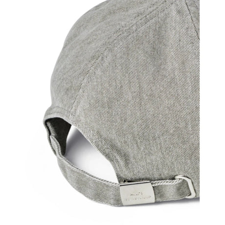 Mads Nørgaard Grey Melange Washed Bomuld Twill Coal Kasket