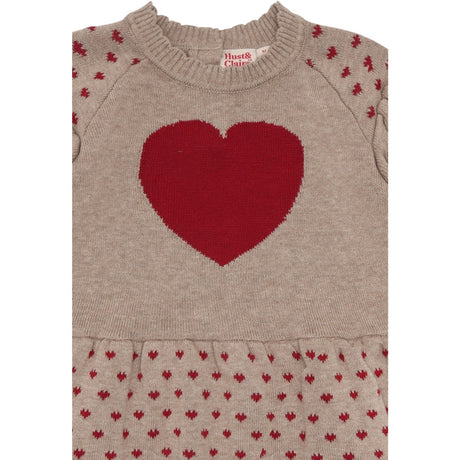 Hust & Claire Biscuit Strik Kjole Hearts