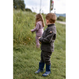 Mikk-Line Dark Brown Melange Uld Bukser
