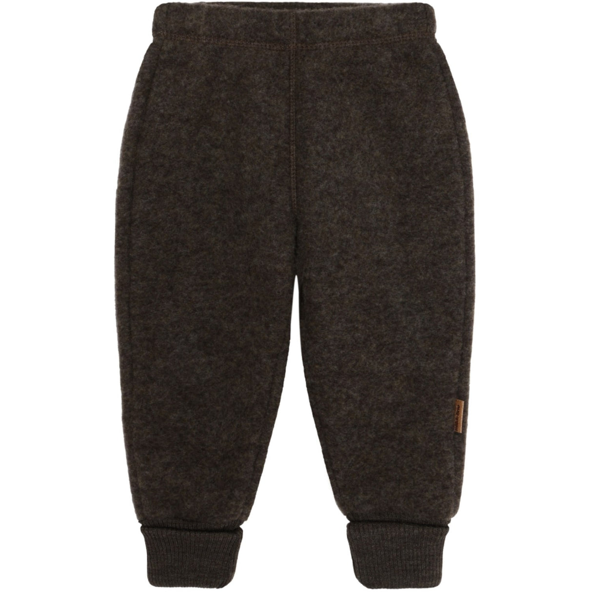 Mikk-Line Dark Brown Melange Uld Bukser