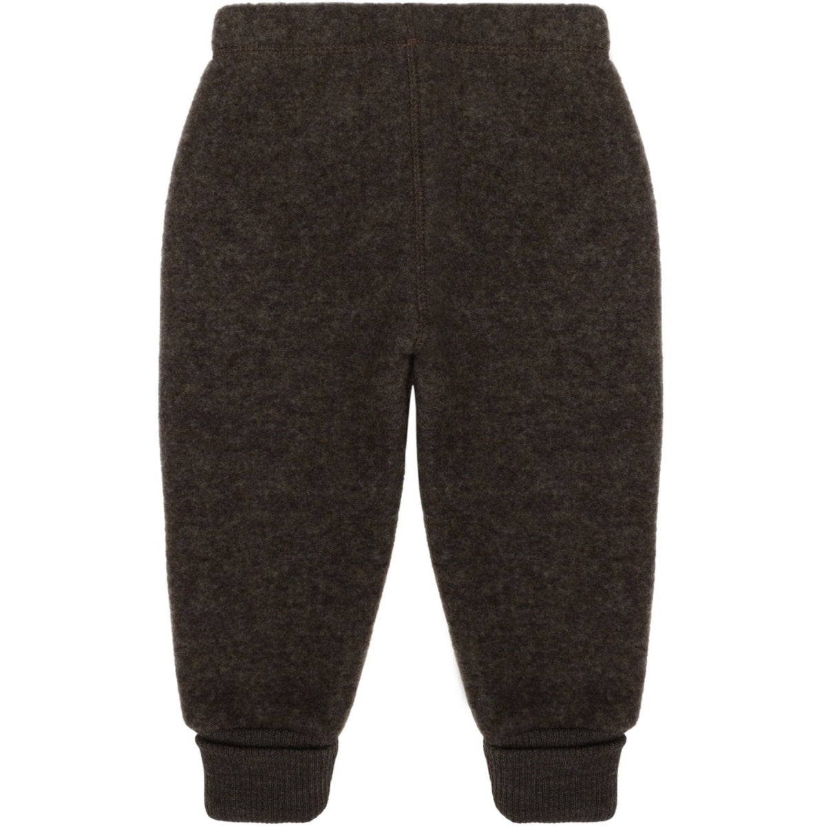 Mikk-Line Dark Brown Melange Uld Bukser
