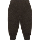 Mikk-Line Dark Brown Melange Uld Bukser