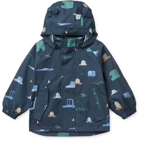 LIEWOOD Cars / Classic Navy Manu Regntøj Sæt
