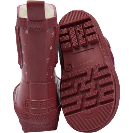 Pom Pom Syrah Flower Aop Brook Gumboots Thermo Ankle Aop