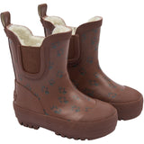 Pom Pom Tortoise Shell Paw Aop Brook Gumboots Thermo Ankle Aop