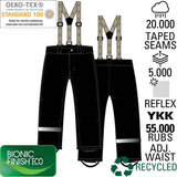 Mikk-Line Black Uni Overtræksbukser Solid