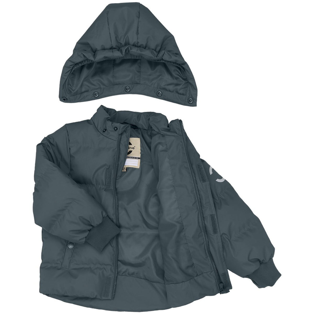 Mikk-Line Dark Slate Puffer Jakke