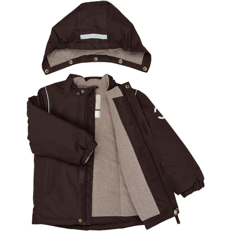 Mikk-Line Coffee Bean Winter Jakke Solid Brown