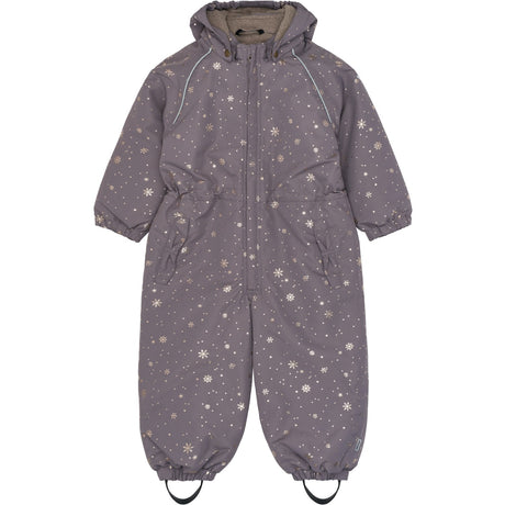 Mikk-Line Snowflake AOP Polyester Junior Dragt - Glitter