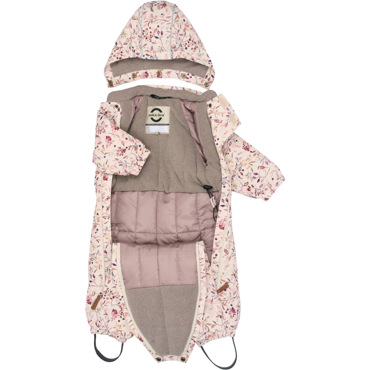Mikk-Line Berries & Birds AOP Polyester Baby Dragt - AOP
