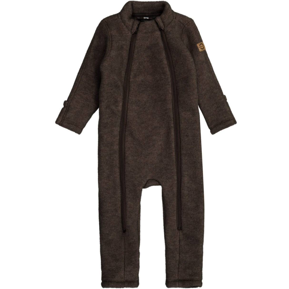 Mikk-Line Dark Brown Melange Uld Dragt