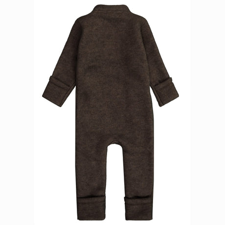 Mikk-Line Dark Brown Melange Uld Dragt