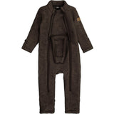 Mikk-Line Dark Brown Melange Uld Dragt