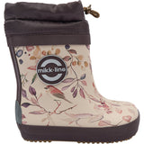 Mikk-Line Berries & Birds AOP Gummistøvler Winter AOP - Barefoot