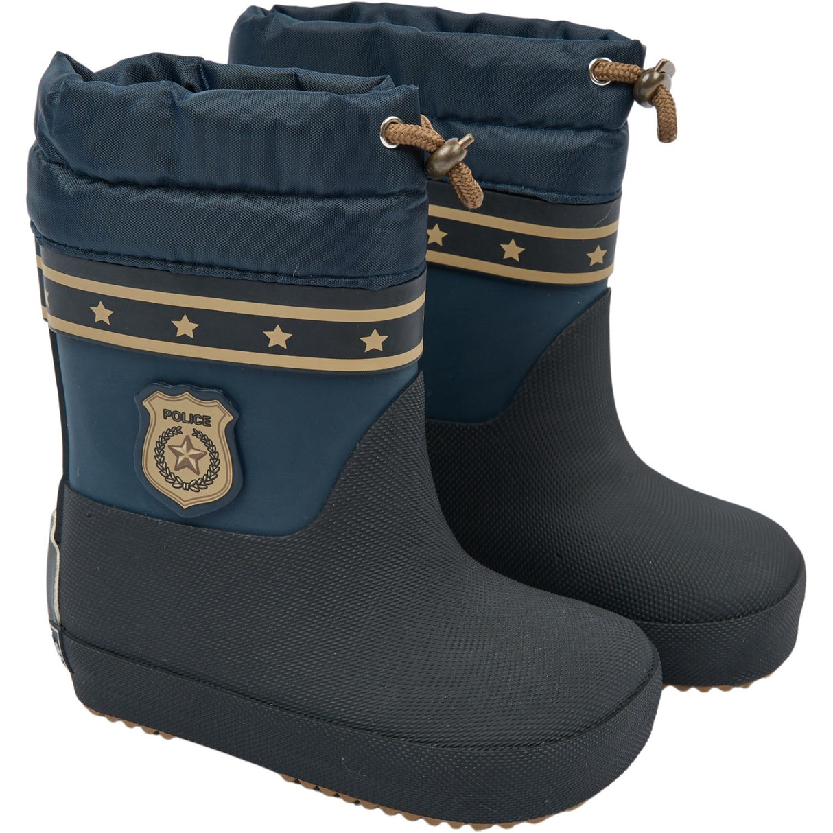 Mikk-Line Blue Nights Gummistøvler Winter Police - Barefoot