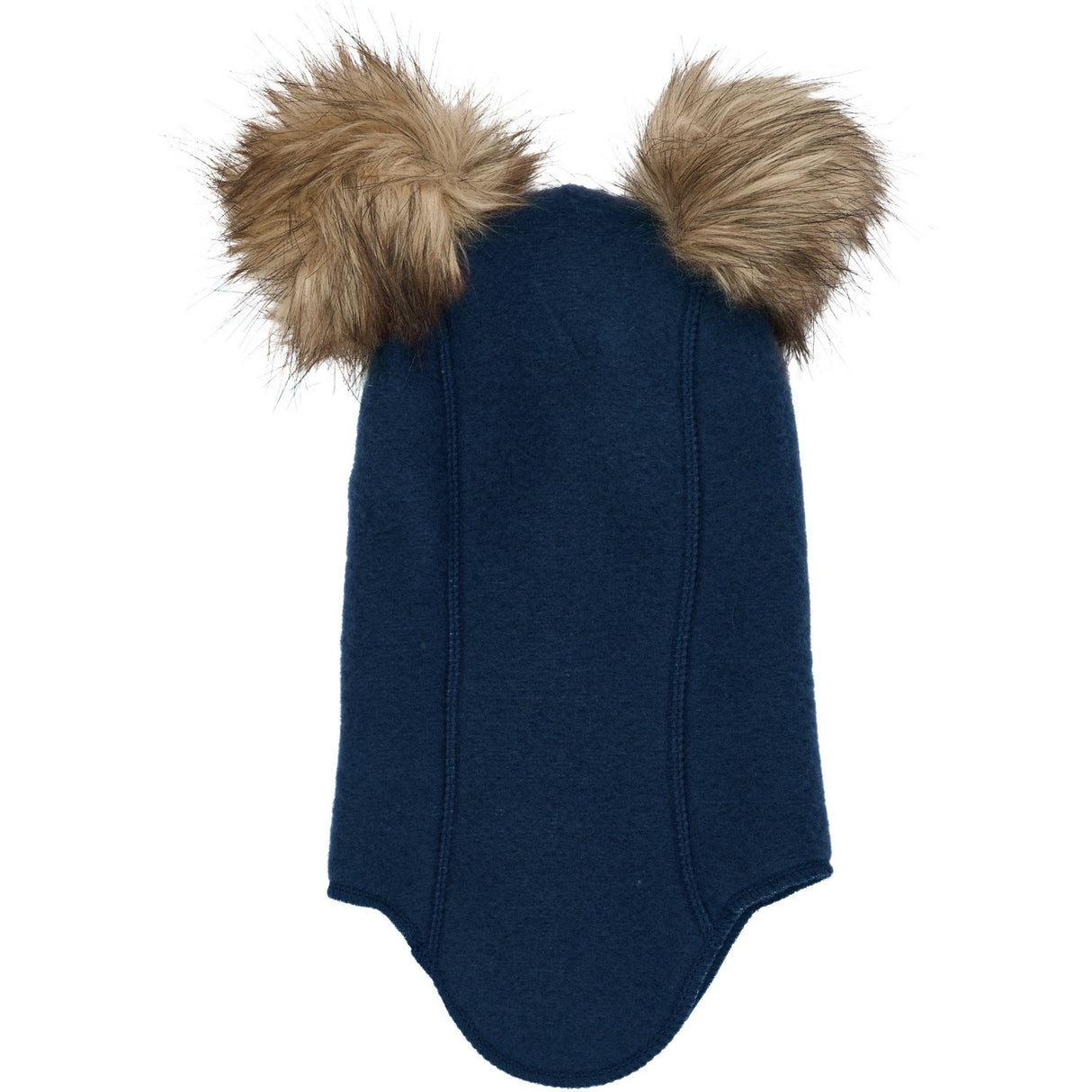 Mikk-Line Uld Elefanthue med Pom Pom Blue Nights