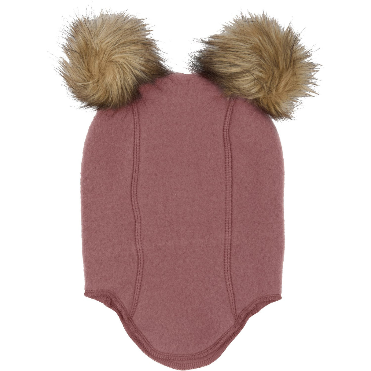 Mikk-Line Uld Elefanthue med Pom Pom Burlwood