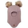 Mikk-Line Twilight Mauve Uld Elefanthue med Pom Pom